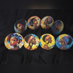 Colorful Cultural Brooch Set